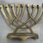 SHIN ~ BRASS HANUKKAH MENORAH LAMP by WAINBERG ISRAEL