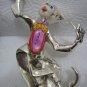 FUNNY WAITER Sterling Silver Enamel Figurine Israel