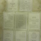 SET OF 8 SOUVENIRS STAMPS FESTIVAL OF HANUKKAH 90'S ISRAEL
