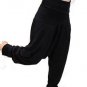 "Jump be first" WOMEN BLACK COMFTY HAREM PANTS BAGGY ALADDIN GENIE