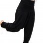 "Jump be first" WOMEN BLACK COMFTY HAREM PANTS BAGGY ALADDIN GENIE