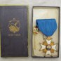 CENTENARY RARE OSTEND-DOVER STEAMSHIP BELGIUM 1946 GILT ENAMEL CROSS +PIN BOXED