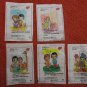 LOT of 57 "LOVE IS" CHEWING BUBBLE GUM WRAPPERS ~1997 SERIES~ENGLISH & RUSSIAN