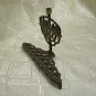 VINTAGE 1960's BRASS "SHALOM" HANUKKAH MENORAH LAMP JUDAICA MADE IN ISRAEL