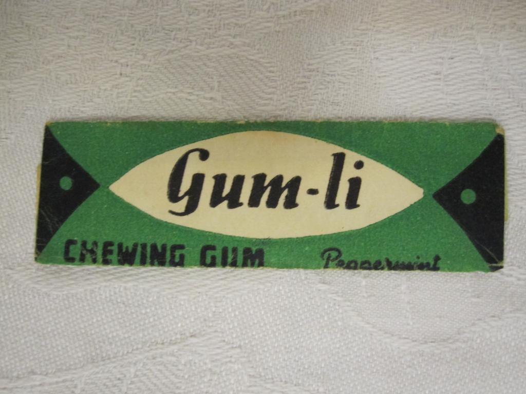 RARE VINTAGE 50s 60s ISRAEL CHEWING GUM WRAPPER UNELA PAM PAM GUMLI