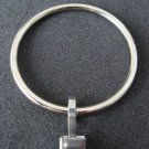 10 QTY: SILVER Dual Finish Curtain Rings, 2" Diameter, w/ Brushed Steel Clips