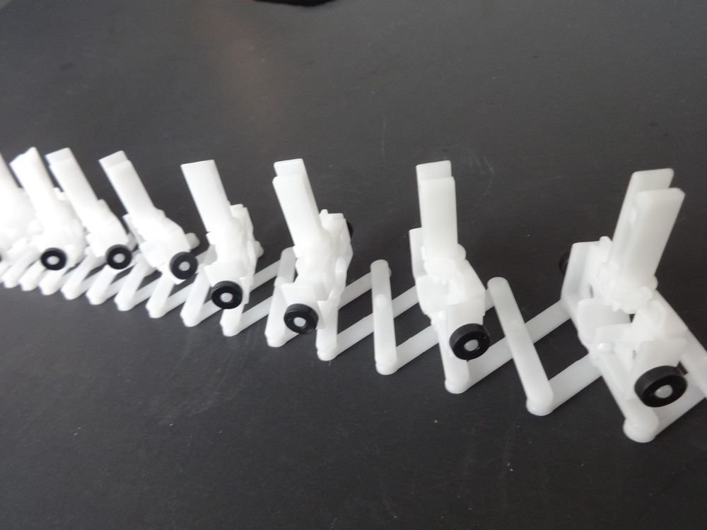 8 Prong Self Aligning Carrier on Scissor / For Vertical Blinds :  CUT TO ORDER!