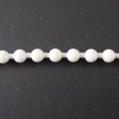 10 FEET : White Plastic Beaded Chain #10  for Roller Shades / Vertical Blinds