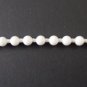 10 FEET : White Plastic Beaded Chain #10  for Roller Shades / Vertical Blinds