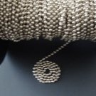 10 FEET : Nickel Plated Brass Beaded Chain #10  for Rollershades/Vertical Blinds