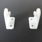 10 PAIR: Hold Down Brackets for MINI BLINDS up to 1 inch wide slats, WHITE