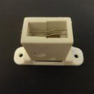 1 QTY : Box Style Cord Lock  for ROMAN and pleated SHADES,Up to 6 cords/ WHITE