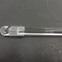 3 QTY.: 8" CLEAR MINI BLIND WAND with Hook Connector and Deluxe End Cap / RV