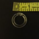 25 QTY:  7/8"   CLEAR Plastic Split Rings for Shades & Valances