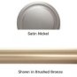 Designer Metals 1 3/8" Telescoping Pole (Satin nickel, 120"-180") [Kitchen]