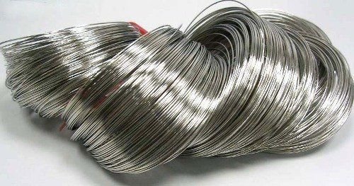 Steel Bracelet Memory Wire 5.5cm, Nickel Color, Wire: 0.6mm, 50 Circles.