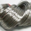 Steel Bracelet Memory Wire 5.5cm, Nickel Color, Wire: 0.6mm, 50 Circles.