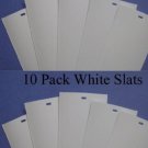 PVC Vertical Blind Replacement Slat Smooth (White) 10 Pk 82 1/2 x 3 1/2