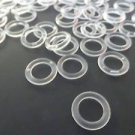 25 QTY: 5/8" Cord Guide Rings (Sew-On) for ROMAN SHADES build or repair ,in Clea