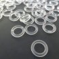 25 QTY: 5/8" Cord Guide Rings (Sew-On) for ROMAN SHADES build or repair ,in Clea