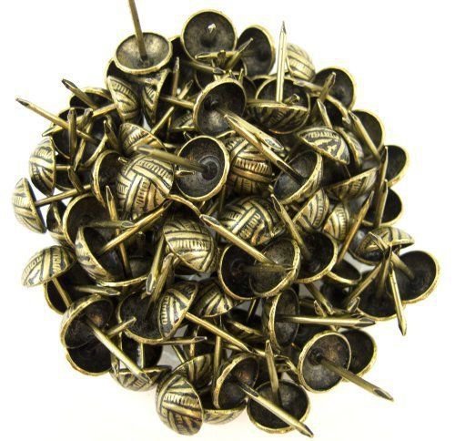 C.S. Osborne Overlap Nail Tacks Antique Brass 5/8" 100pk [Office Product]