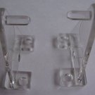 10 QTY: Hold Down Plastic Bracket For 2 1/2 inch Horizontal Blind - Clear
