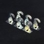6 QTY: Hook Style 1" Mini Blind & Shade Hold Down, Metal / For Home or RV