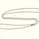 30" Inch Stainless Steel Ball Chain Necklace - 2.4mm - Military Dog Tag Neckl...