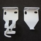 1 Pair :ROLLEASE Roller Shade R-3/ R-8 EXTENDED BRACKETS/ white/ 2” Projection