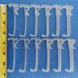 10 QTY: 1" MINI BLIND (Horizontal) VALANCE CLIPS: Holds one 1" slats / CLEAR