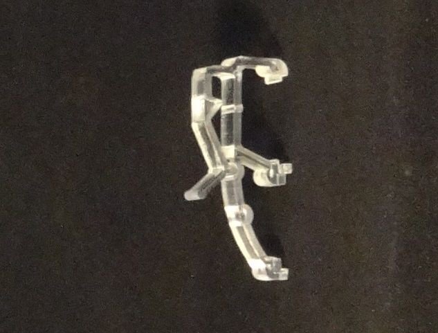 14 QTY: 1" MINI BLIND DOUBLE VALANCE CLIPS:Holds two 1" slats /CLEAR