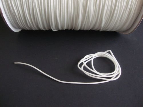 25 YARDS :1.8mm WHITE LIFT CORD for ROMAN/PLEATED shades & HORIZONTAL blind