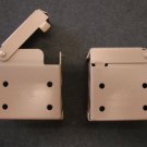 6 PAIR:  Horizontal Blind Brackets, for HIGH PROFILE Head Rail,  in Cocoa Metal