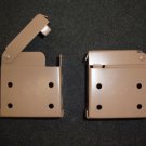 2 PAIRS : Horizontal Blind Brackets, for High Profile Head Rail,  in Cocoa Metal