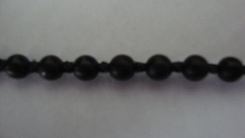 Black #10 Beaded Chain, Close Spacing : Perfect for Roller Shades: 10 FEET
