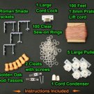 All-in-One ROMAN SHADE HARDWARE KIT, in White (for making shades up to 48 inch)