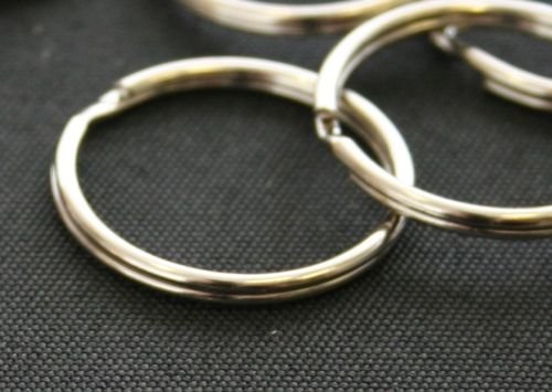 200pcs 25MM Split Key Chain Ring Connector Keychain with Nickel Plated