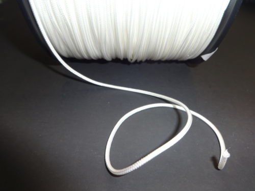 100 YARDS: 2.2 mm Braided Traverse Cord, White