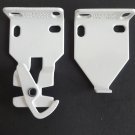 1 PAIR Rollease R3 / R8 EXTENDED Roller Shade Brackets, in White (MPN # RB390W)
