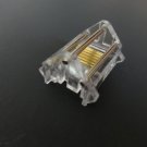 SNAP-IN MINI BLIND Cord Lock with 1 Brass Wheel & Metal Roller/CLEAR