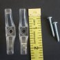 2 QTY: Hunter Douglas Clear Cord Cleat with Screws: A MUST FOR CHILD SAFETY