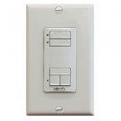 Somfy DecoFlex WireFree RTS Wall Switch, 2 Channel, White(# 1811068)