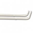 Graber Double Lock Seam Curtain Rod, 18 to 28-Inch Adjustable Width, White