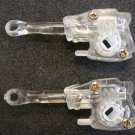 2 QTY: MINI BLIND Wand Tilt Control / geared for 1/8" SQUARE rod /CLEAR