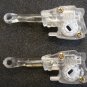 2 QTY: MINI BLIND Wand Tilt Control / geared for 1/8" SQUARE rod /CLEAR