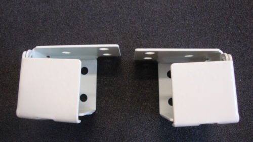 1" Mini Blind Bracket: Metal (Box Style) WHITE