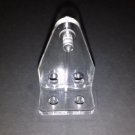 5 PAIR: RV Hold Down Brackets for MINI BLINDS blinds up to 1in wide, Clear,
