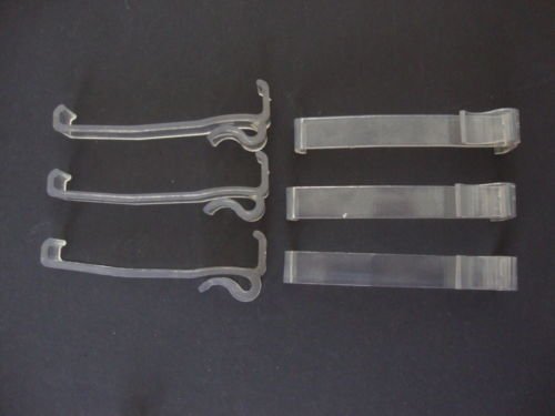 3.25" Heavy Duty Valance Clips for Window Blind Valance - 6 Pack