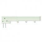 Graber Super Heavy Duty Traverse Curtain Rod 66-120 Inch,White/ 1 Way Draw: LEFT