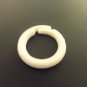 25 QTY: White Plastic Split Rings for Shades & Valances